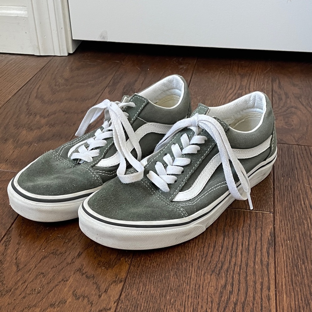 Vans Green Suede Sneakers